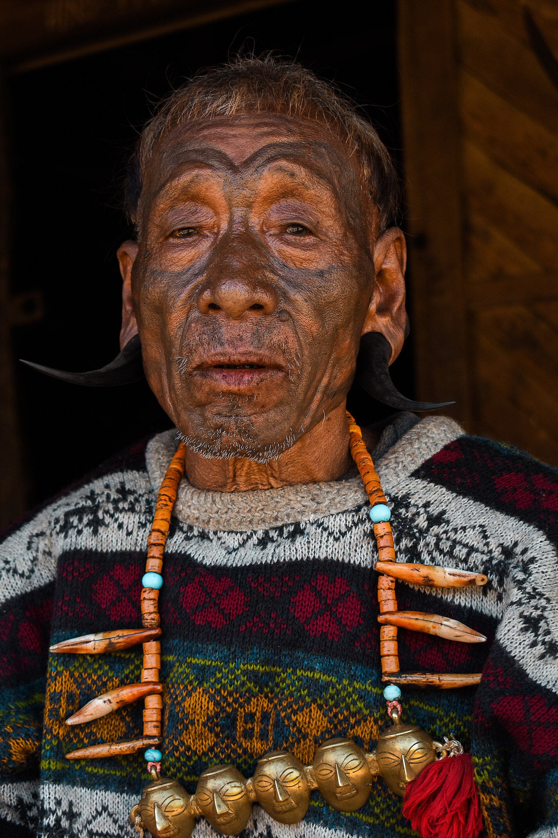 Konyak tribe portrait